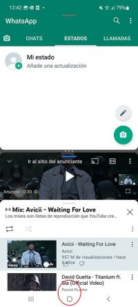 pantalla dividida Android